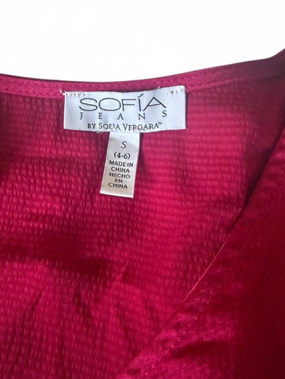 Sofia by sofia vergara Fuchsia Wrap-Style Long Sleeve Dress - Picture 6 of 10